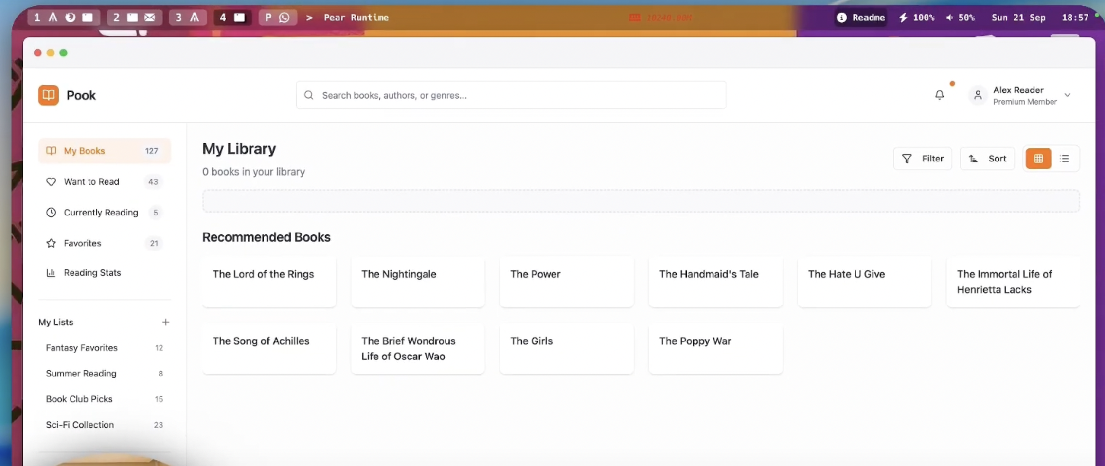 Pear Epub Reader - Pook