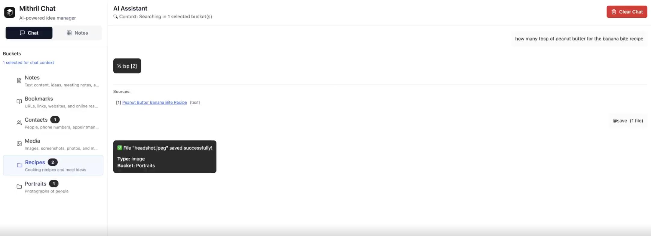 Mithril - AI Idea Organiser