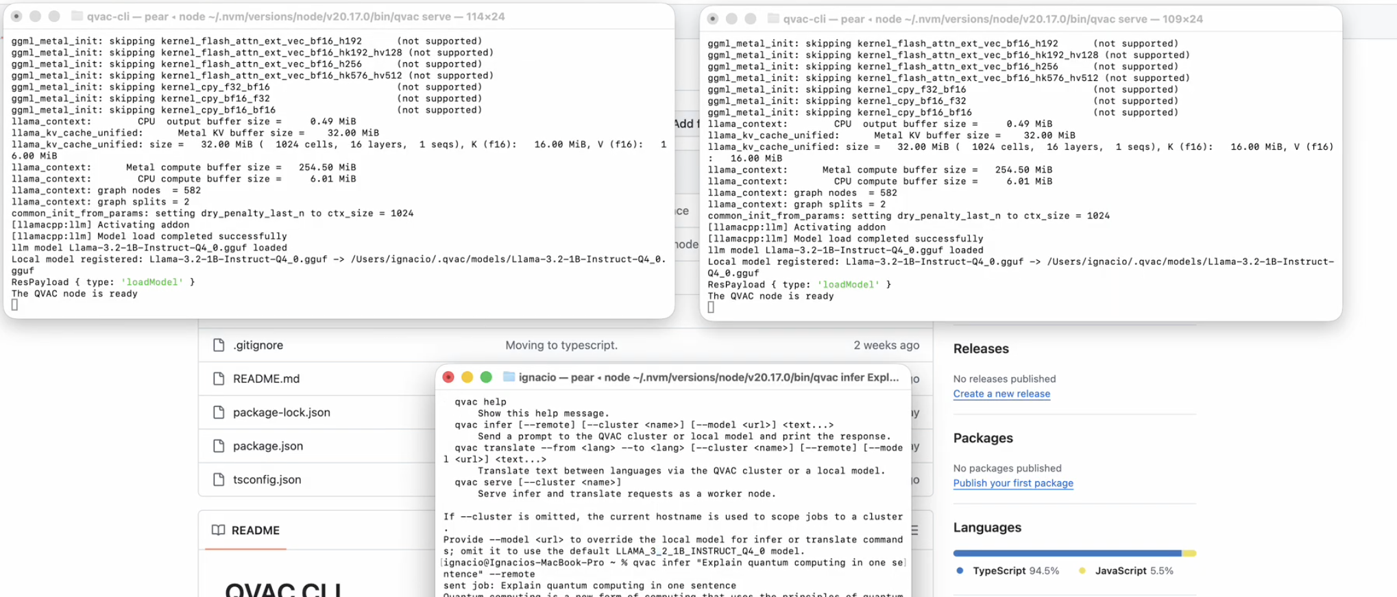 QVAC Peer-to-Peer CLI
