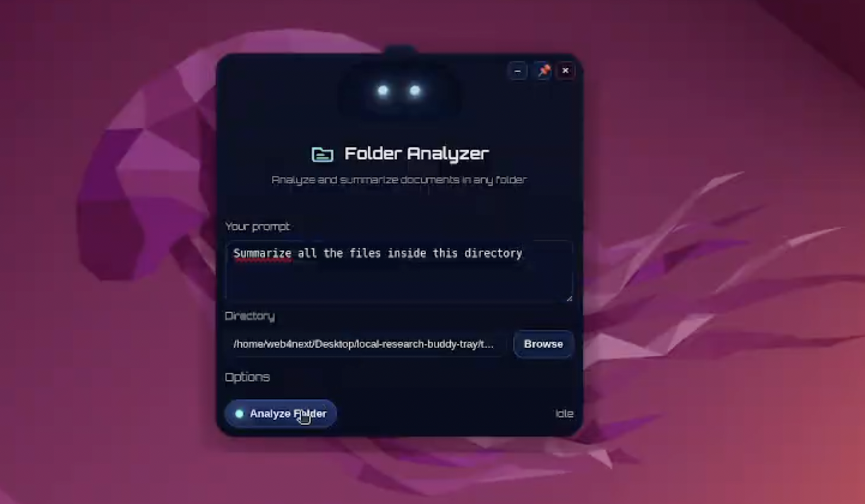 AI Folder Analyzer