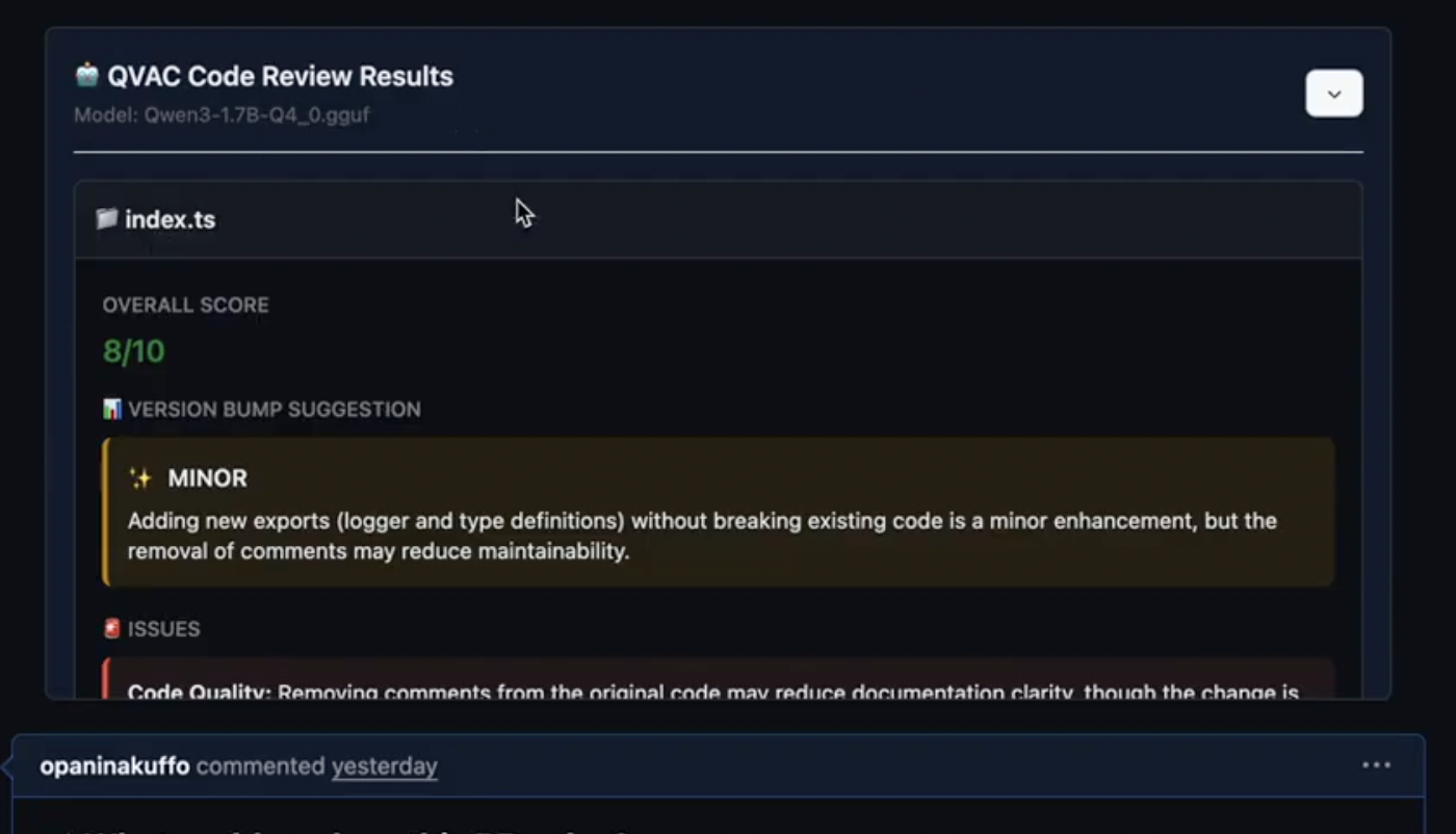 QVAC Code Reviewer